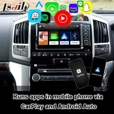 랜드 크루저 200 2013-2021용 플러그 앤 플레이 Apple CarPlay 인터페이스, 다국어 지원, 360 카메라, 후방 카메라 지원