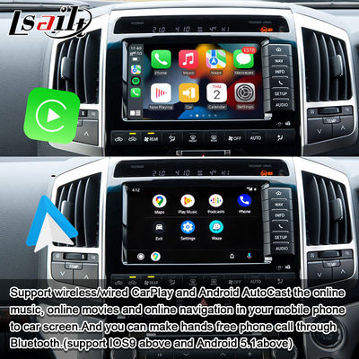 랜드 크루저 200 2013-2021용 플러그 앤 플레이 Apple CarPlay 인터페이스, 다국어 지원, 360 카메라, 후방 카메라 지원