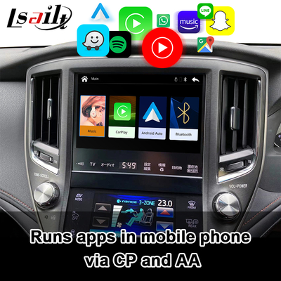 Lsailt 무선 Apple CarPlay 인터페이스 (Crown S210 2013-2016 AWS210 GRS210 GWS214 GWS215 Majesta Athlete Royal Saloon용) 후방 카메라, Android Auto 지원