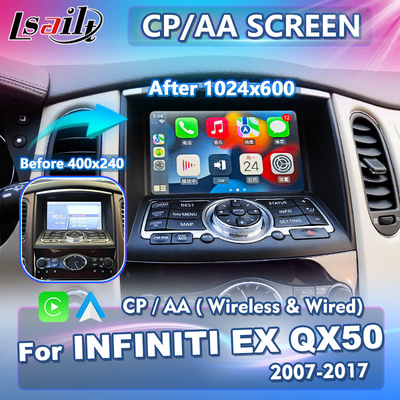 Lsailt 안드로이드 오토 카플레이 스크린 2007-2017 인피니티 EX25 EX35 EX37 EX30d EX QX50