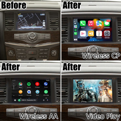 Nissan Patrol Armada Y62 2011-2017 안드로이드 자동 비디오 인터페이스 무선 Carplay