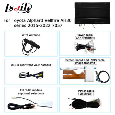 토요타 알파드 벨파이어 AH30 시리즈 순 OEM 스타일 카플레이 안드로이드 오토 박스 2015-2022 모델
