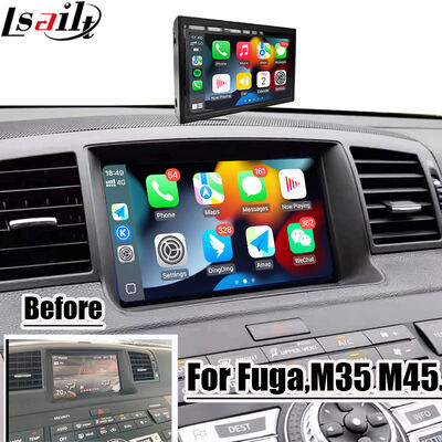 Lsailt 8인치 CarPlay 화면 for 닛산 푸가 (Y50) 인피니티 350GT 2005-2008 Android Auto, 미러링, HD 터치 디스플레이
