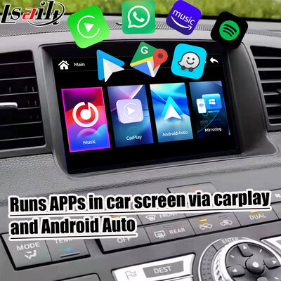 Lsailt 8인치 CarPlay 화면 for 닛산 푸가 (Y50) 인피니티 350GT 2005-2008 Android Auto, 미러링, HD 터치 디스플레이