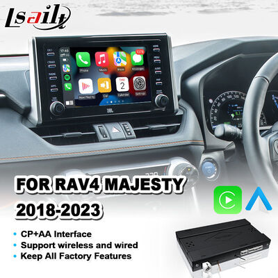 Lsailt 무선 안드로이드 오토 카플레이 인터페이스 2018-2023 토요타 RAV4 메제스티