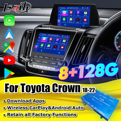 Crown S220 2018-2022용 OEM 통합 및 안드로이드 CarPlay 인터페이스 박스 (Android Auto, YouTube, Netflix, Google Play 포함)