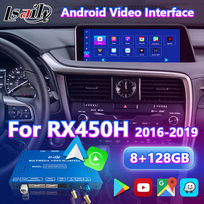 2016-2019 렉서스 RX 350 RX450h RX200t RX350L RX450L RX300 RX350용 Lsailt 안드로이드 카플레이 비디오 인터페이스