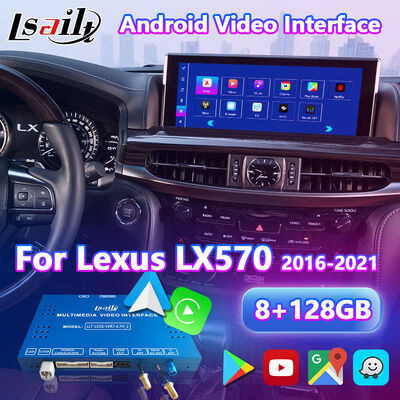 2016-2021 렉서스 LX 570 LX450d LX570용 Lsailt 안드로이드 카플레이 멀티미디어 비디오 인터페이스