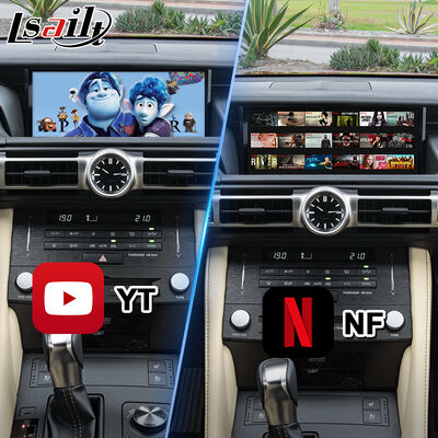 렉서스 RC 300h 350 300 Ｆ 스포츠 2018-2023을 위한 라이세일트 안드로이드 카플레이 비디오 인터페이스