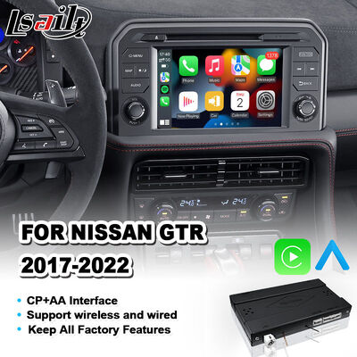 Lsailt 닛산 GT-R R35 2017-2022 카플레이 인터페이스 OEM 통합 모듈 공장 화면 무선 안드로이드 자동 업그레이드