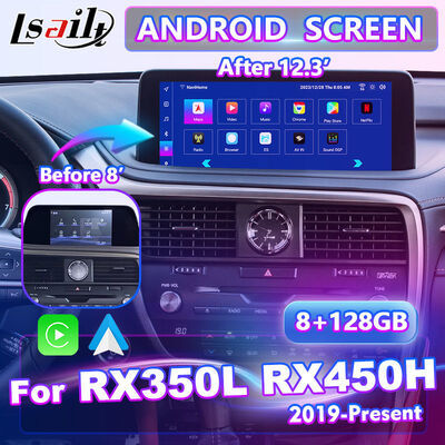 Lsailt 안드로이드 Carplay 멀티미디어 화면 2019-2021 Lexus RX 450h RX300 RX350L RX450hL RX350 RX450h