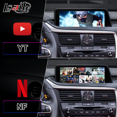Lsailt 안드로이드 카플레이 멀티미디어 인터페이스 화면 2016-2019 렉서스 RX Knob RX350 RX450h RX200t RX300