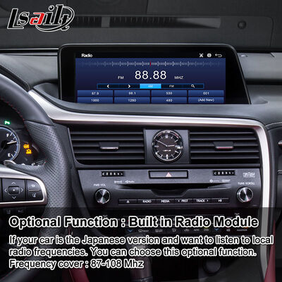 Lsailt 안드로이드 카플레이 멀티미디어 인터페이스 화면 2016-2019 렉서스 RX Knob RX350 RX450h RX200t RX300