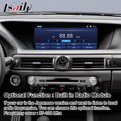Lsailt 안드로이드 카플레이 멀티미디어 화면 2012-2020 렉서스 GS 200t GS300h GS250 GS350 GS450h GSF GS200t