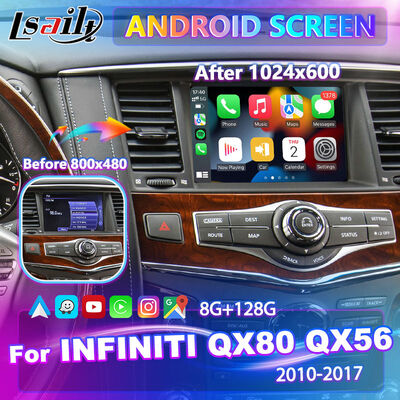 Lsailt 안드로이드 카플레이 멀티미디어 스크린 2010-2017 인피니티 QX80 QX56