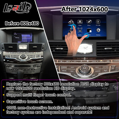 Lsailt 안드로이드 Carplay 멀티미디어 화면 2010-2023 인피니티 M25 M30d M37 M56 M35h Y51 Q70