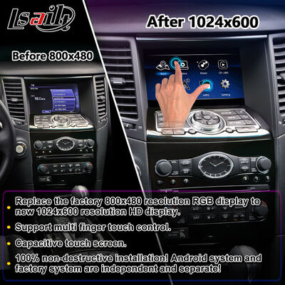 Lsailt 안드로이드 카플레이 멀티미디어 화면 2008-2017 인피니티 FX35 FX37 FX50 FX30D FX QX70