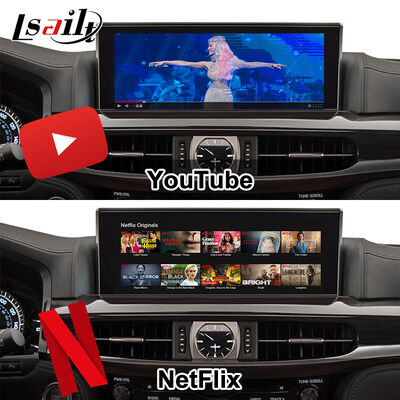 LX570 Lexus RX GX LS NX ES 통합 무선 CarPlay, Android Auto, YouTube, Netflix용 OEM Android 업그레이드 모듈