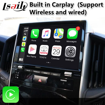 토요타 랜드크루저 LC200 LC-GT GXR 2018-2021 터치 3을 위한 4+64GB 안드로이드 카플레이 비디오 인터페이스