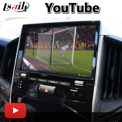 토요타 랜드크루저 LC200 LC-GT GXR 2018-2021 터치 3을 위한 4+64GB 안드로이드 카플레이 비디오 인터페이스