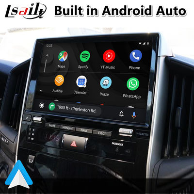 토요타 랜드크루저 LC200 LC-GT GXR 2018-2021 터치 3을 위한 4+64GB 안드로이드 카플레이 비디오 인터페이스