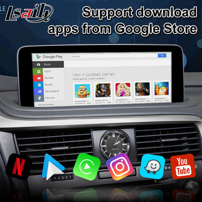 Lsailt 12.3 인치 무선 안드로이드 자동 Carplay 멀티미디어 화면 Lexus RX RX350 RX450h