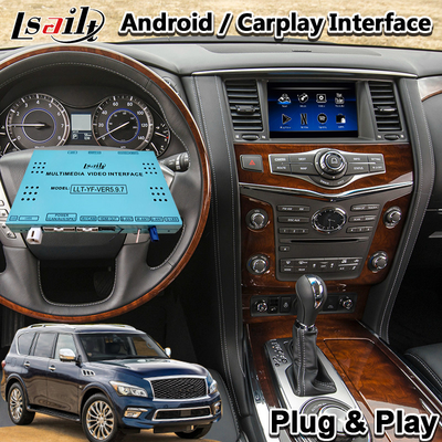 인피니티 QX80 QX56 QX60 QX70용 Lsailt Android Carplay 멀티미디어 인터페이스