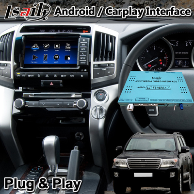 Toyota Land Cruiser LC200 2013-2015년을 위한 Lsailt 안드로이드 자동 Carplay 멀티미디어 공용영역 상자