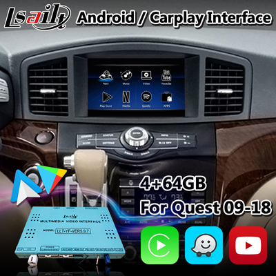 무선 Android Auto가 장착된 Nissan Quest E52용 Lsailt Android Carplay 인터페이스