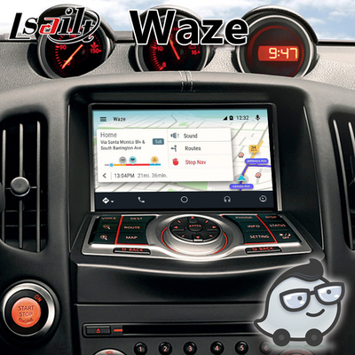 Youtube Waze NetFlix를 사용하는 Nissan 370Z용 Lsailt Android Carplay 인터페이스