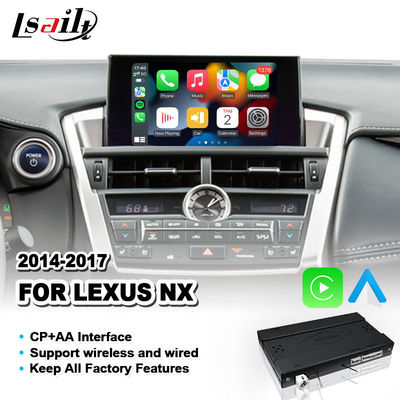 렉서스 NX300H NX200T NX 300h 2014-2017을 위한 무선 안드로이드 오토 카플레이 인터페이스